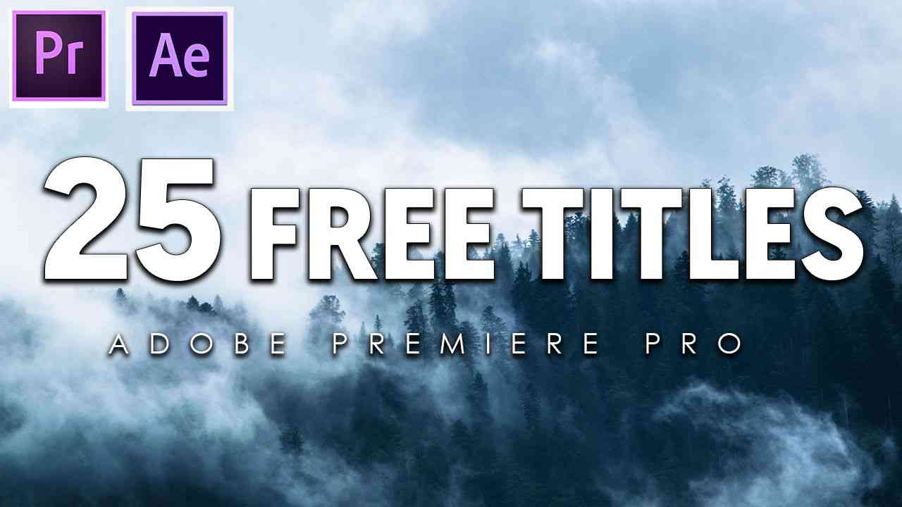 titles template premiere pro