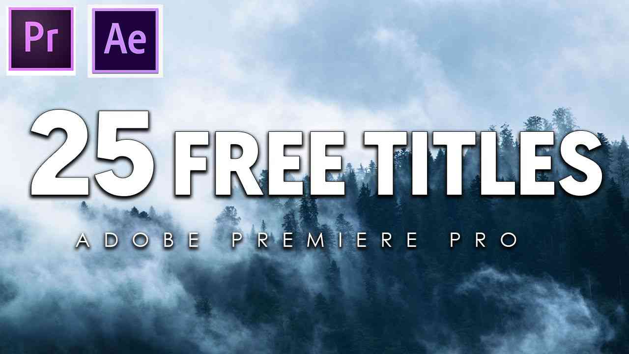 premiere pro title animation