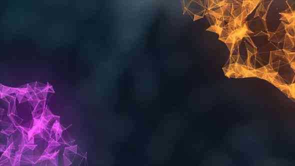 Preview image of tech gaming intro logo with neon light lines forming the final shape.