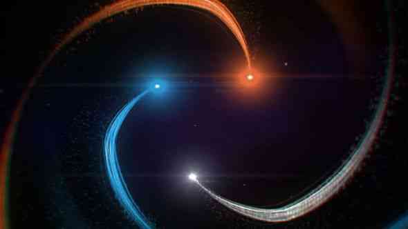 Alt text for high-energy game intro featuring an electric shockwave and converging arcs of power.