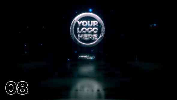 Metal Logo Reveal Template After Effects – cinematic metallic logo intro, 1920x1080, editable