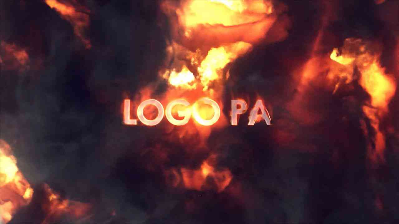 burning logo after effects templates free download