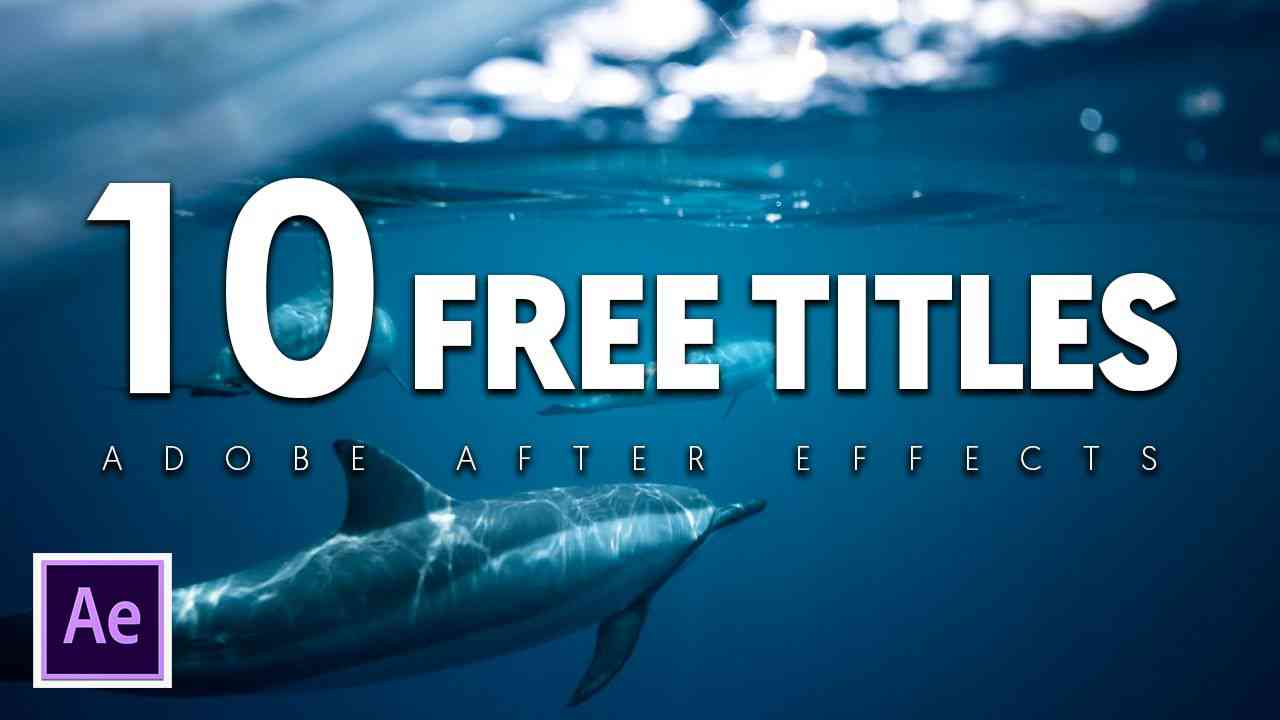 adobe after effects title presets free download