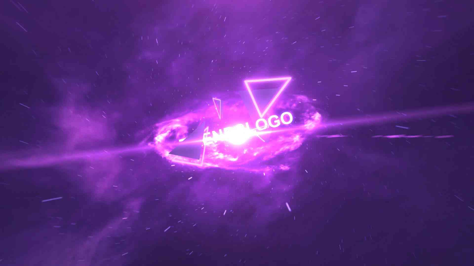 Space Text Premiere Pro logo video template with cosmic text animation