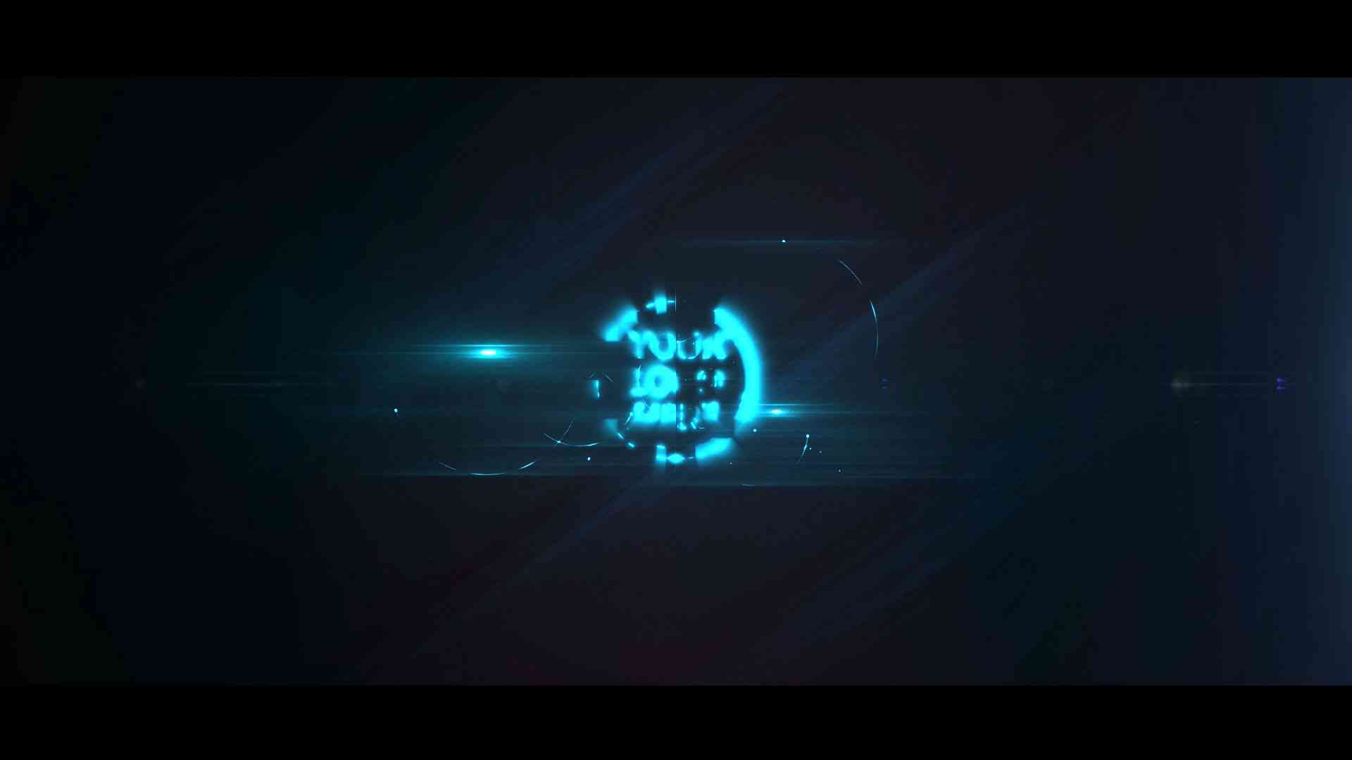 Blue Energy Shockwave Logo Intro After Effects Template