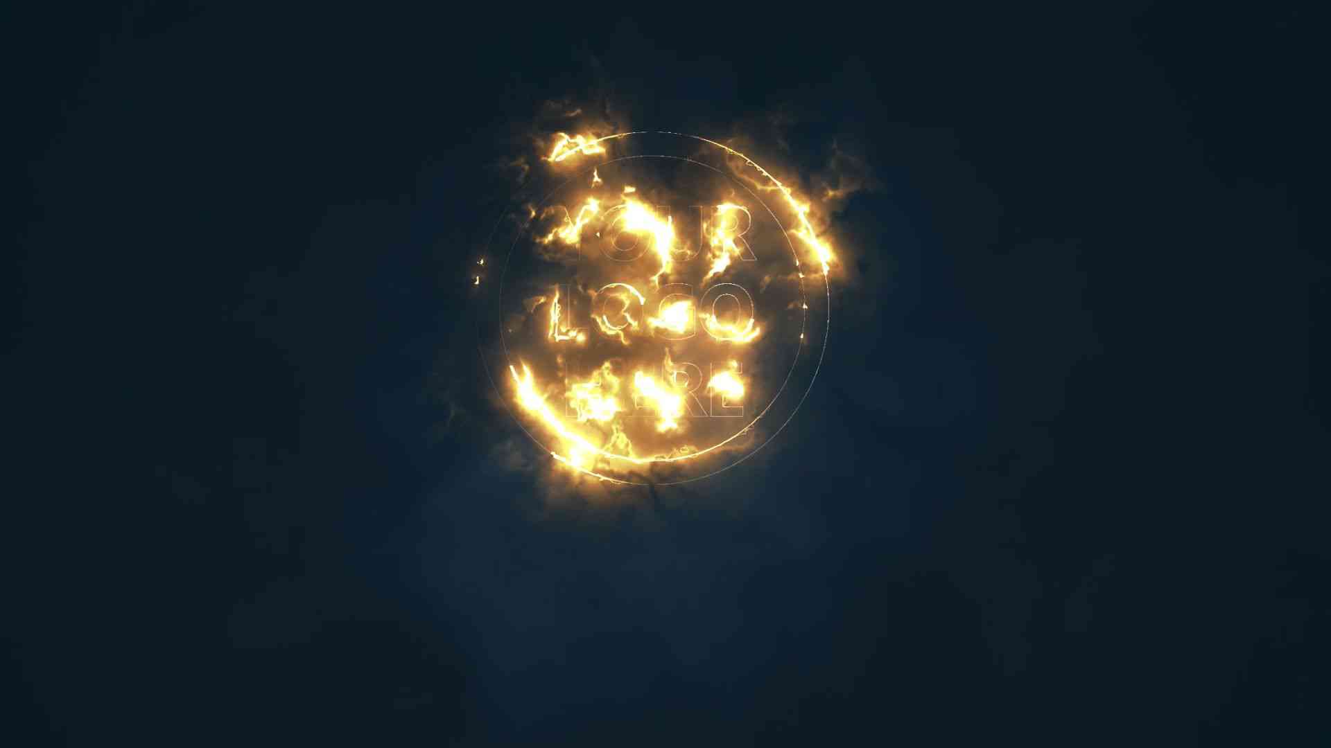 Dynamic Shockwave Flame Logo Opener After Effects Template