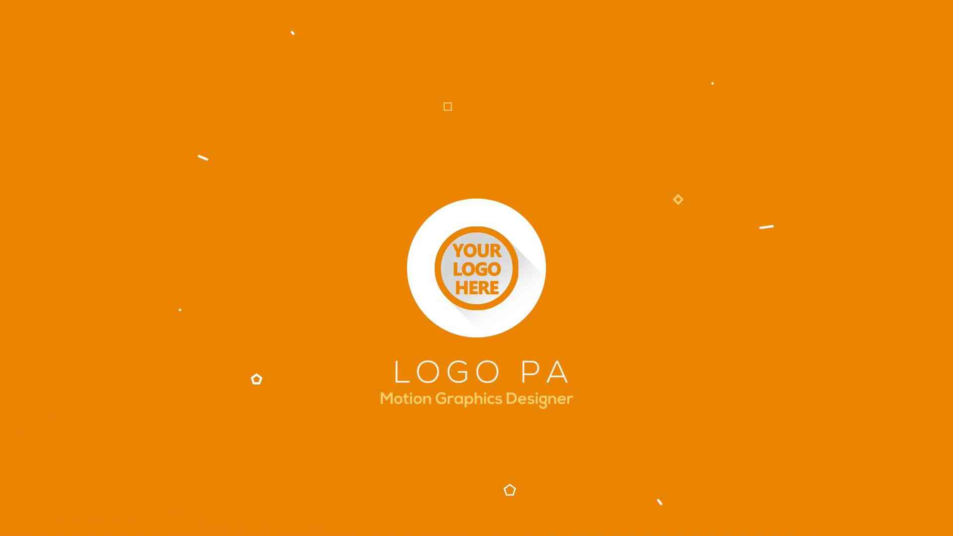 Clean and Simple Minimalist Logo Intro Template After Effects