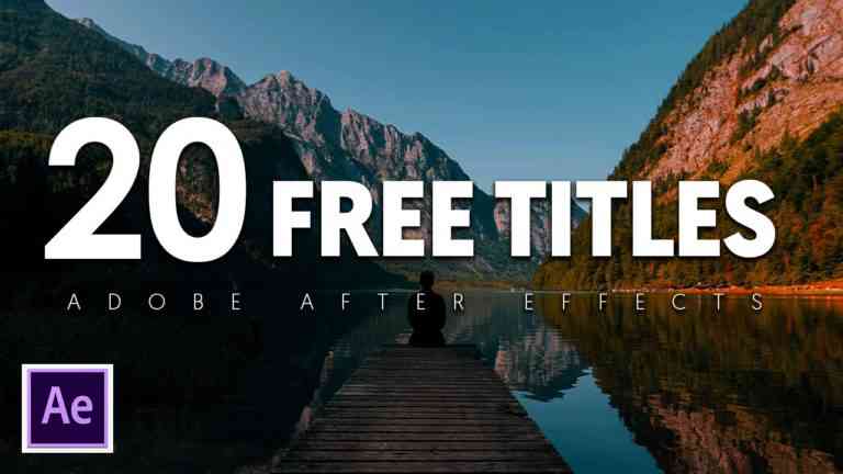 after effects title presets free download