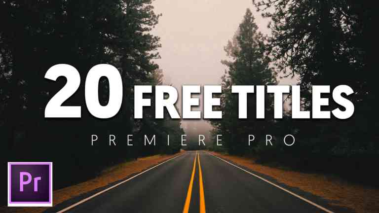 adobe premiere pro intro template free