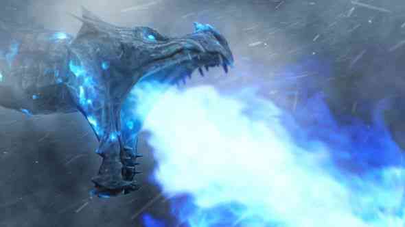 Fire Blue Dragon After Effects Template