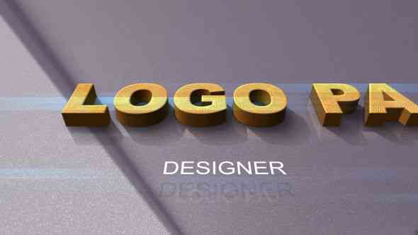 3D Quick Logo Reveal After Effects Template