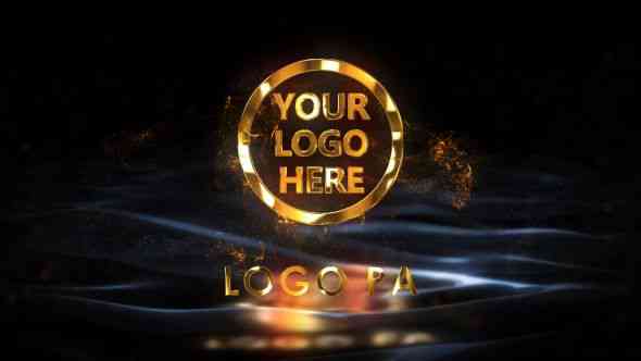 Gold Abstract Logo After Effects Template
