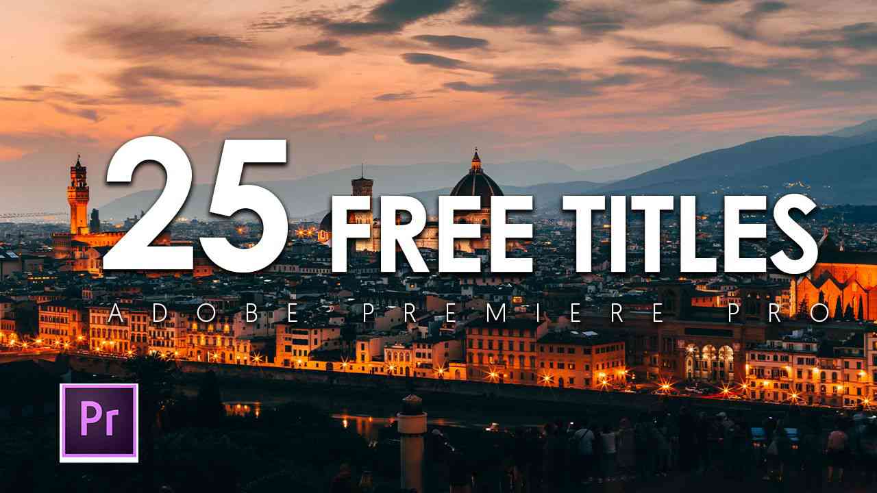 25 FREE Titles Clean Premiere Pro Templates MOGRT Trends Logo