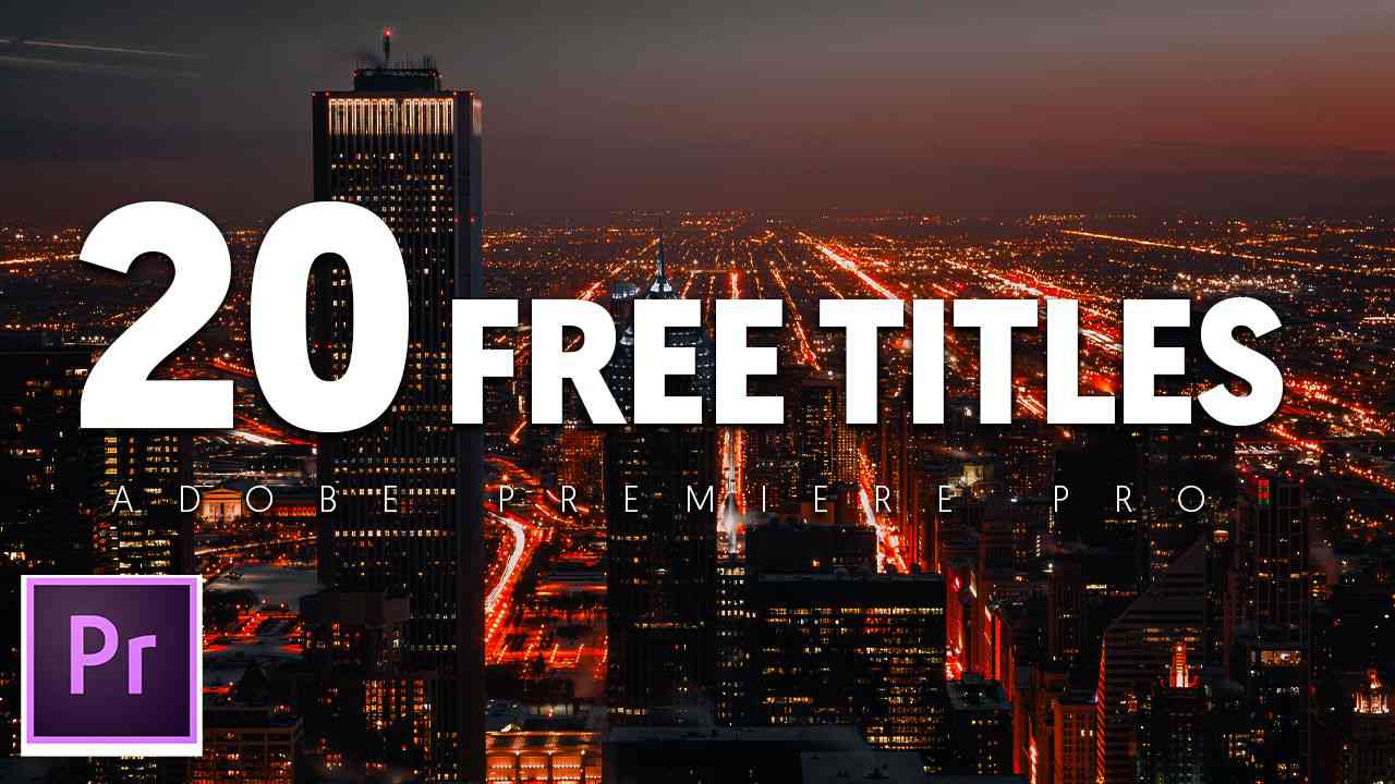 title mogrt for premiere pro free