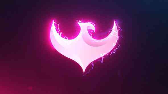 Electric Neon Glow Logo Reveal After Effects Template