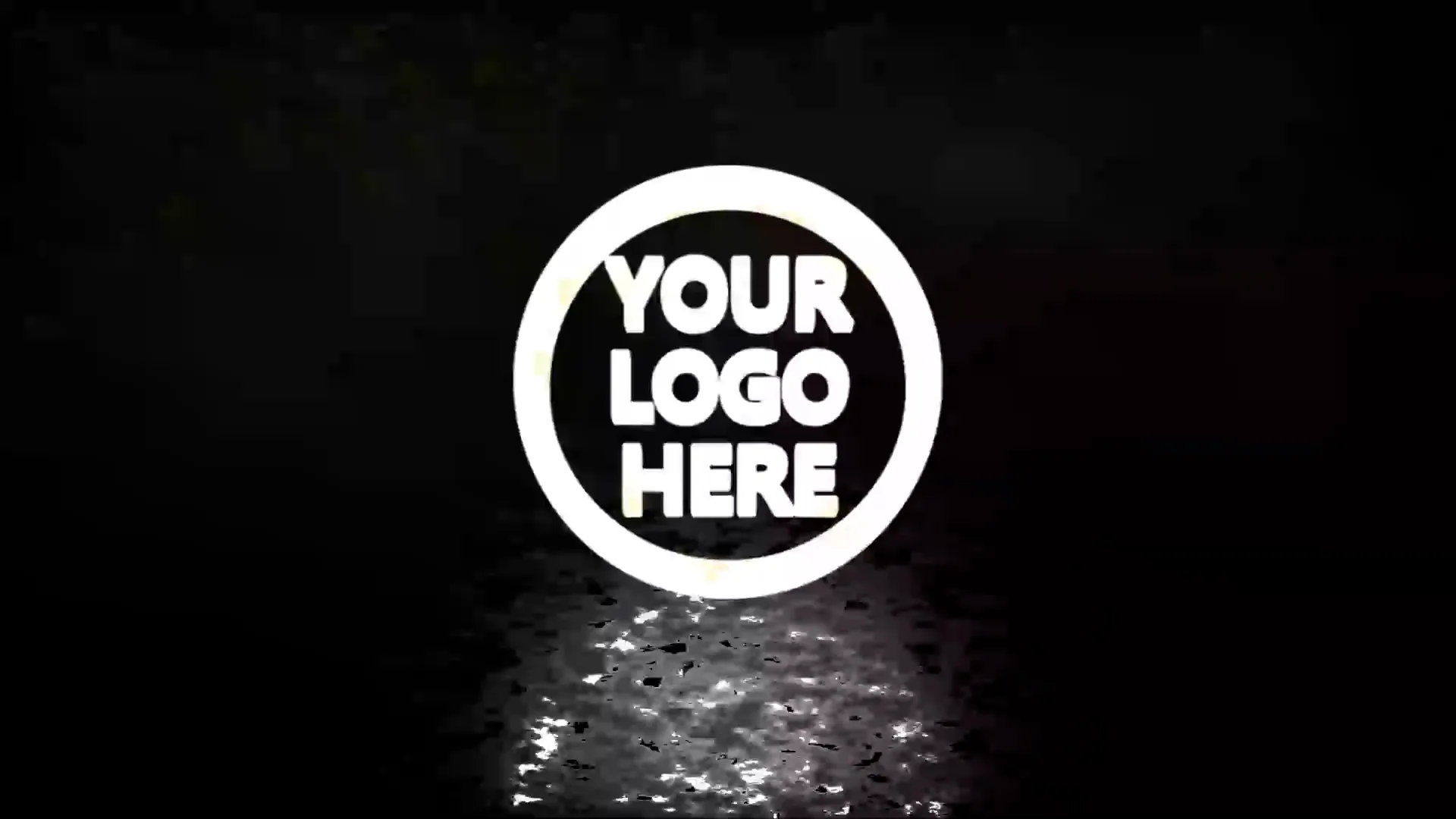 Lightning Reflection Puddle Logo Reveal Premiere Pro