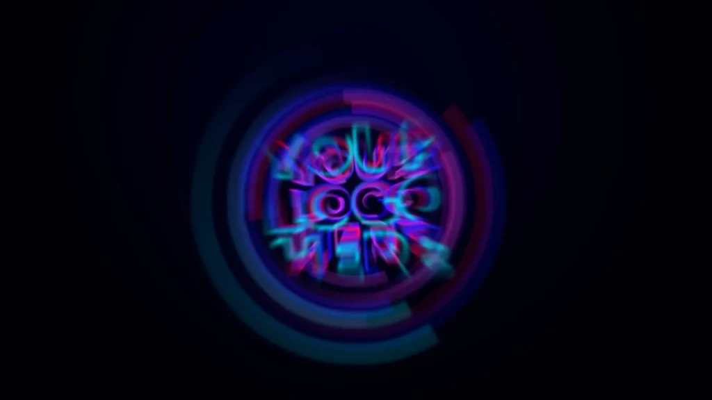 Enchanted Media free neon lights logo reveal template