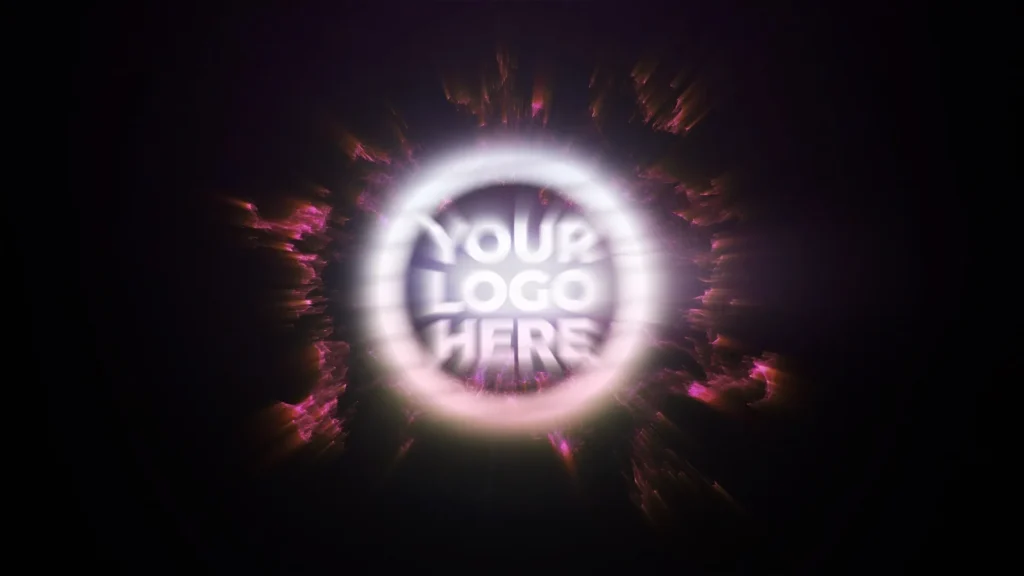Mixkit free particle fire logo reveal for After Effects