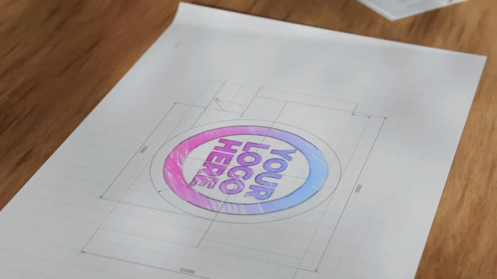 Motion Array free blueprint logo reveal template