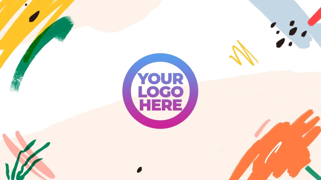 Free Tropical Pinceladas Mano After Effects logo reveal