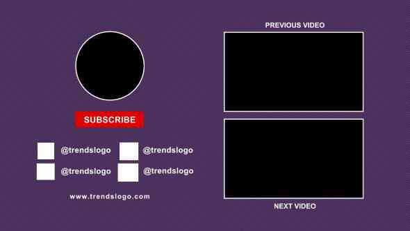 Outro End Screen Template Free After Effects #09 - TRENDSLOGO.COM