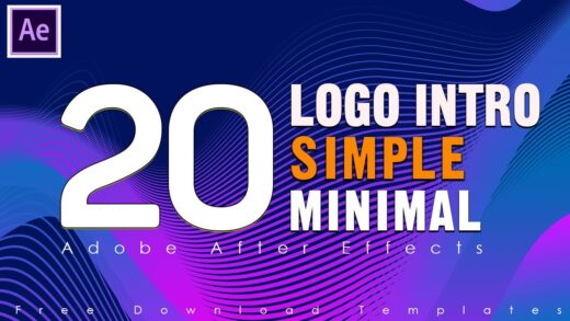 Featured image of 20 free clean, abstract, and minimal logo reveal templates for After Effects
