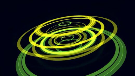 Sci-Fi Neon Circle Logo Reveal Template