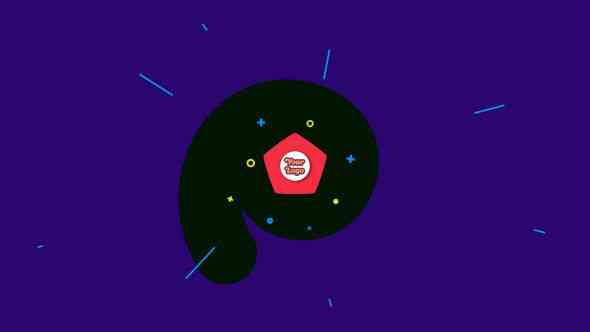 Simple Flat Logo Animation Premiere Pro Template