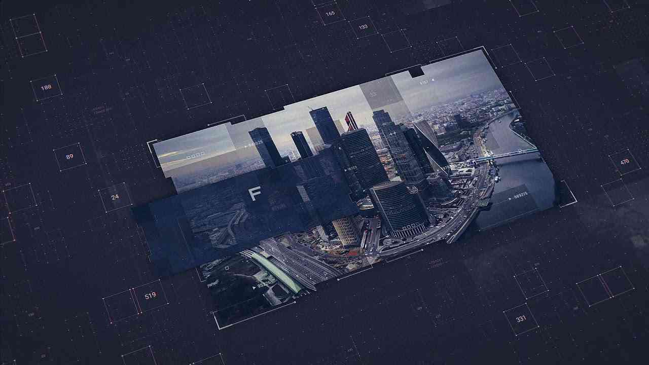 Screenshot of Urban City Vibes Slideshow Template, featuring dynamic, street-style graphics.