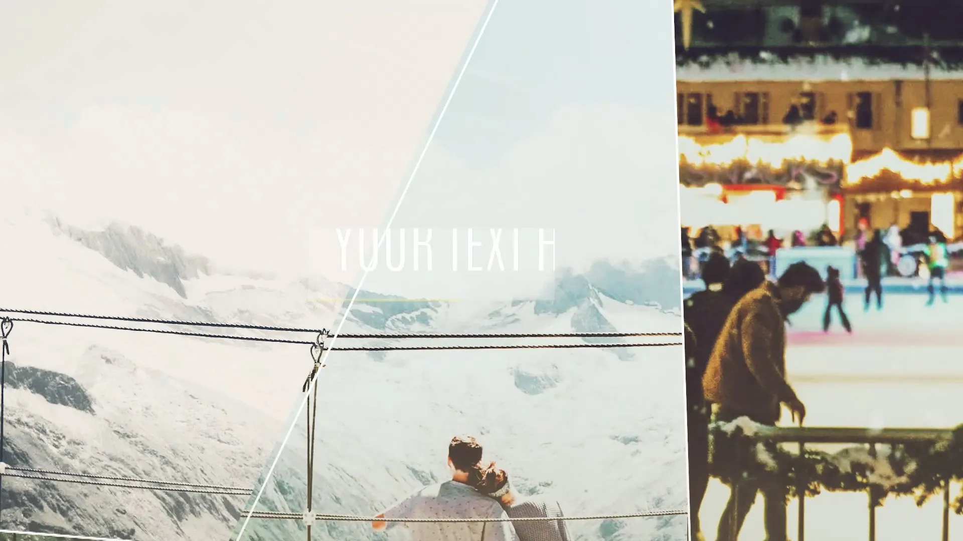 Elegant Lines Slideshow free Premiere Pro template preview