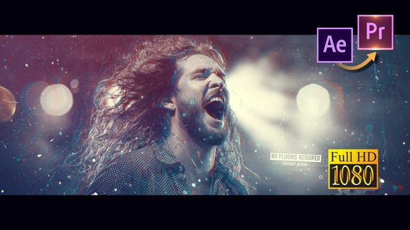 Cinematic Parallax Slideshow Template for Premiere Pro FREE Download