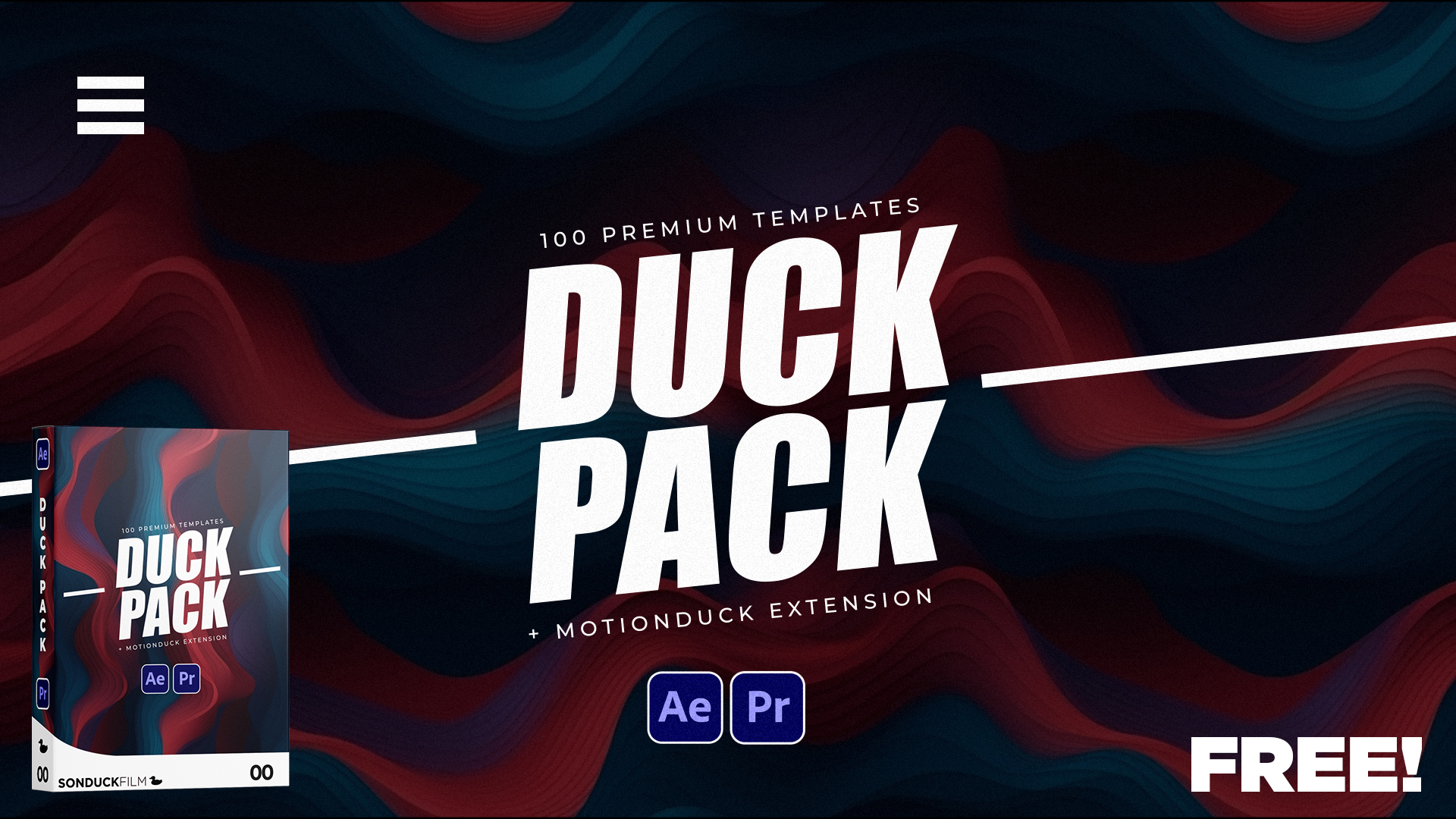 200 FREE Motion Graphic Templates for After Effects Premiere Pro