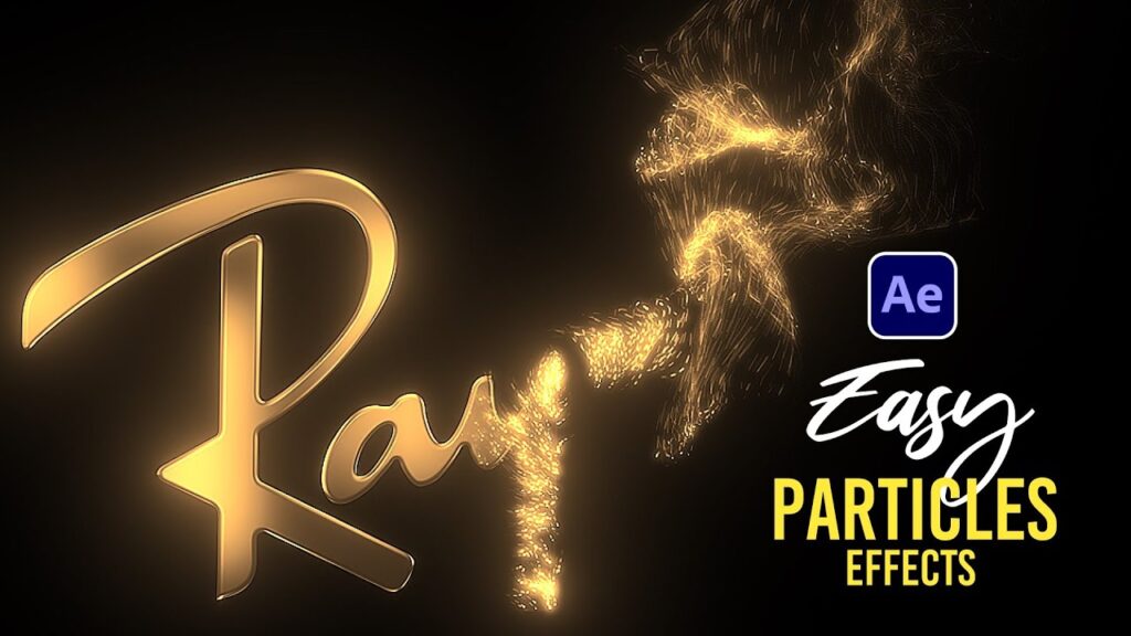 Rayban Particles Logo & Text Animation Template for After Effects Free