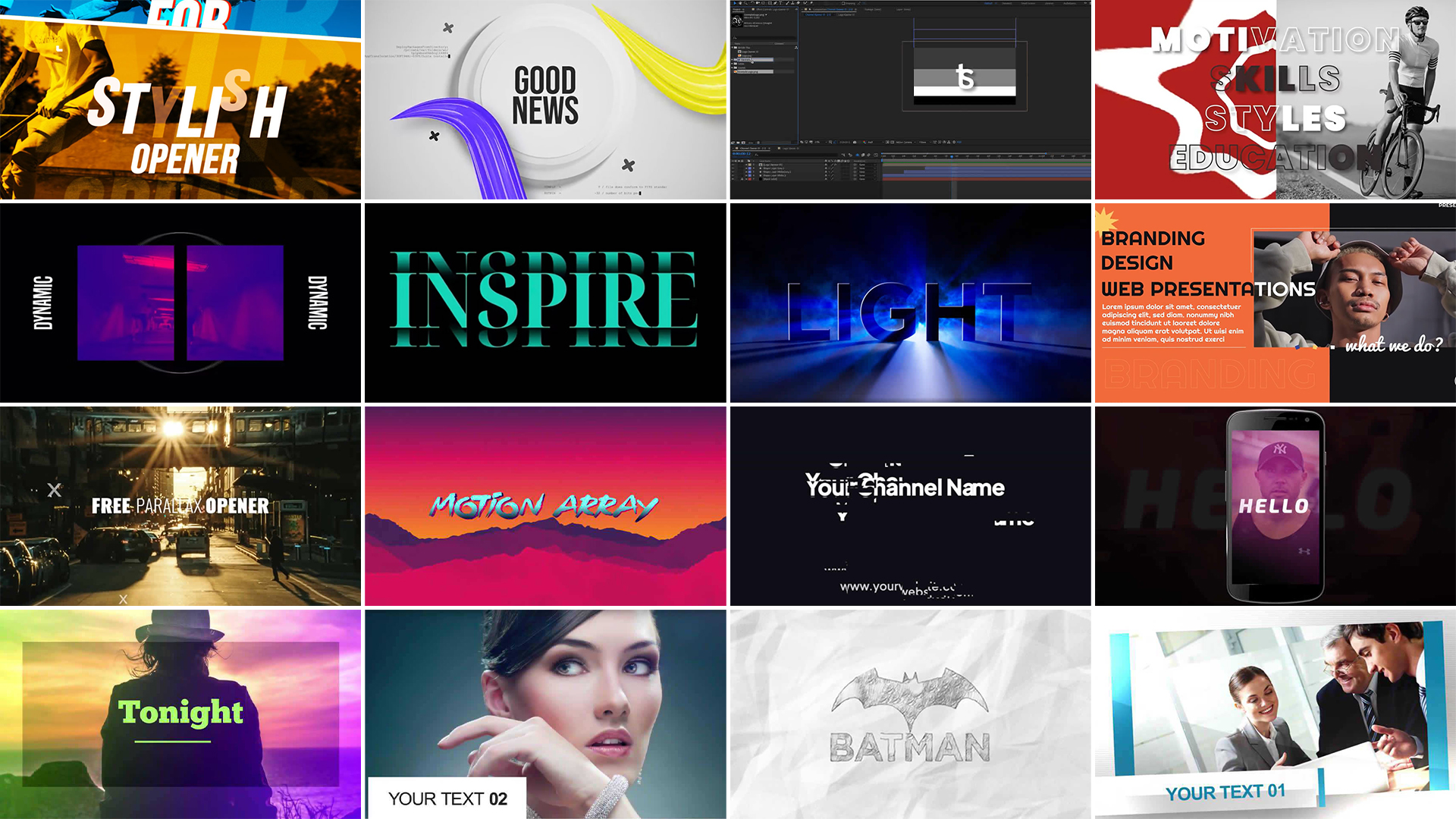 16+ Best FREE After Effects Templates for Opener, Intro, and Slideshow (FREE Download)