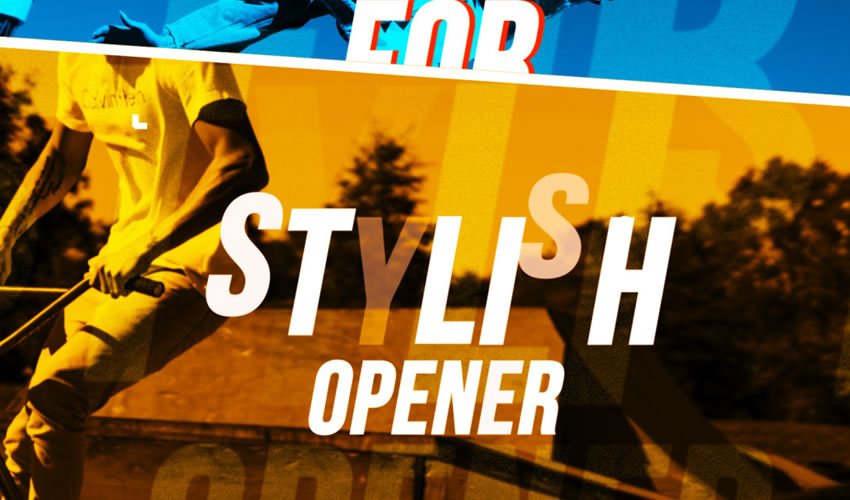 Preview of Stylish Hip Hop Opener Project File, a dynamic and energetic AE template.