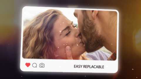 Instagram Photo Frame Christmas Slideshow After Effects Free Template