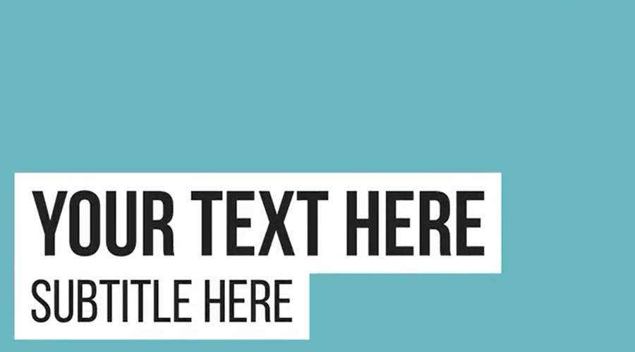 Animated Titles and Lower Thirds After Effects Template Pack