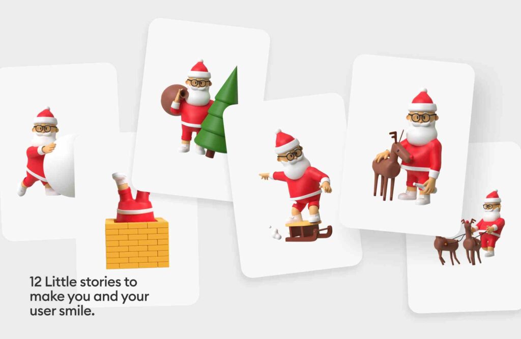 Free Christmas 3D Illustrations by Wanna This