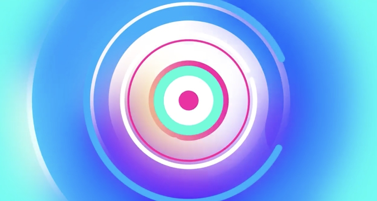 Swirling Colors Logo, a vibrant motion template for PR.