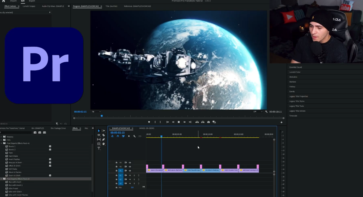 20 Professional Transitions by Jack Cole for Premiere Pro