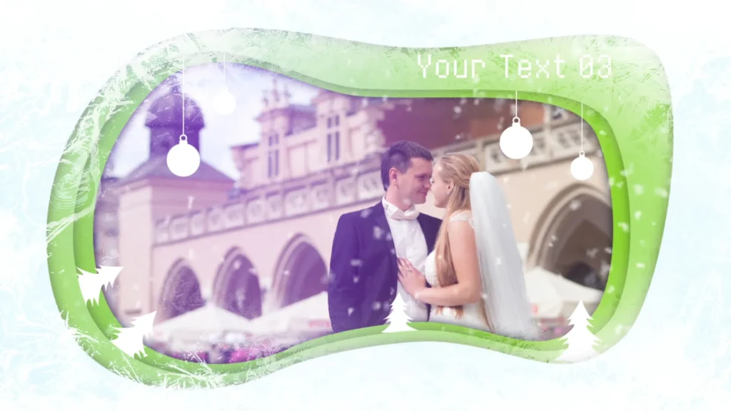 Free Snow Paper Slideshow template for Premiere Pro