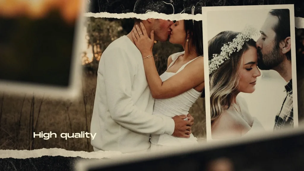 Premium Grunge Paper Memory Slideshow template for Premiere Pro
